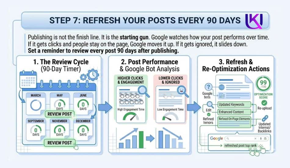 Blog Posts That Rank Step-7 Refresh 90 Days Posts Blog Posts That Rank Refresh after 90 Days