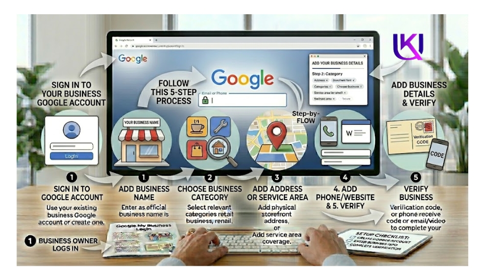 Google My Business setup USA