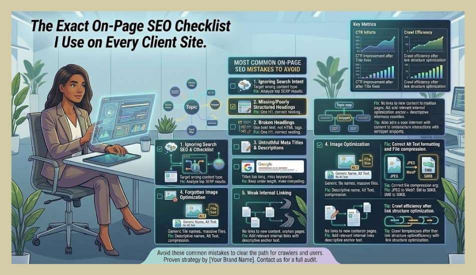 On-page SEO Checklist Avoid Common Mistakes On-page SEO Checklist Avoid Mistakes