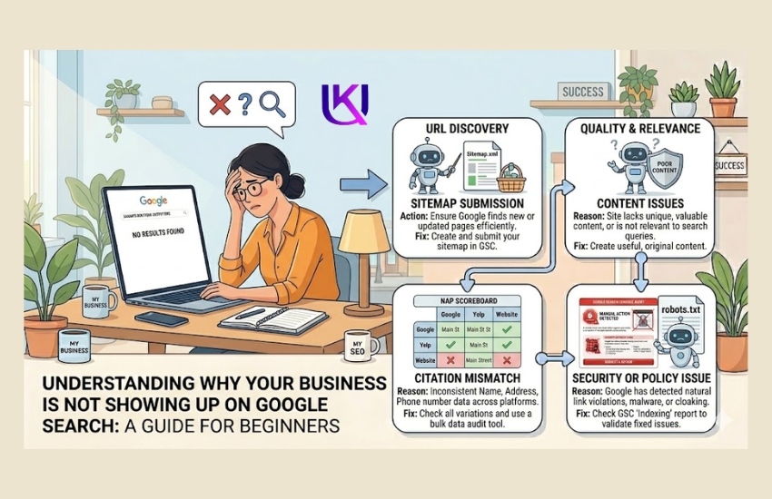 US Business Website Not Showing On Google