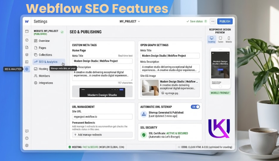 WordPress vs Webflow vs Squarespace SEO