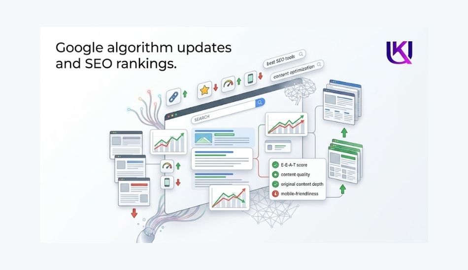 Google algorithm updates and SEO rankings