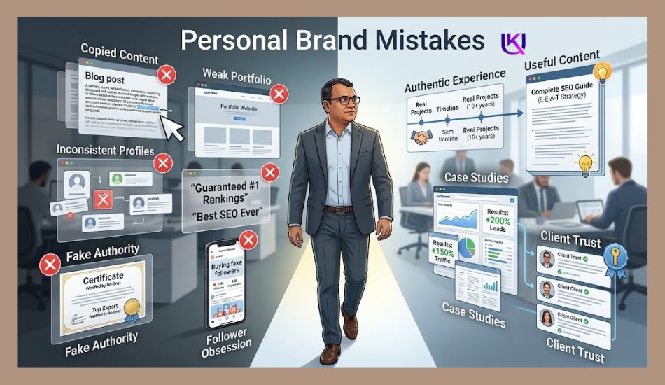 Personal Brand SEO Freelancer beginner's guide Avoids Mistake